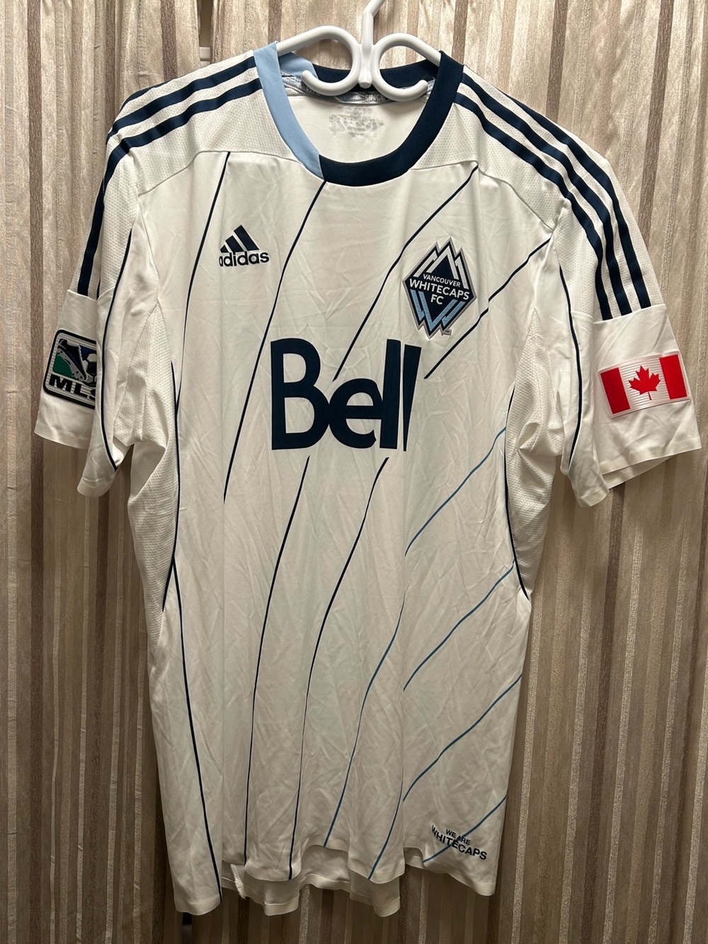 Vancouver Whitecaps FC Pedro Morales #77 Home Jersey by Adidas, Men’s Size XL